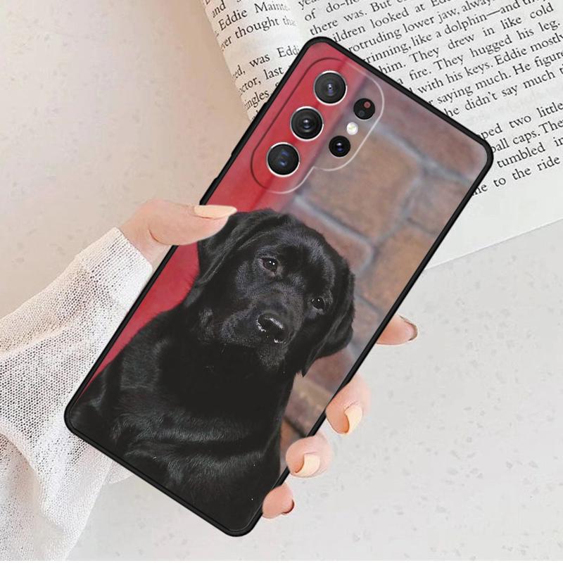 Custodia per Telefono Cane Labrador Nero Per Samsung Galaxy S25 S23 S30 S8 S21 S20 FE S24 S22 Note 10 20 Plus lite Ultra