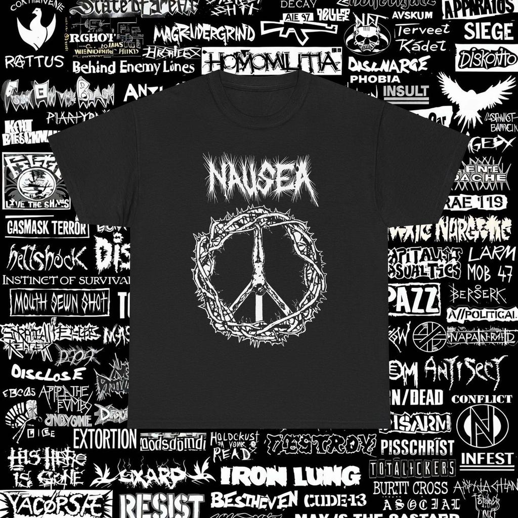 Übelkeit T-Shirt Punk Anti-Klimax Konflikt Stör-Ikonen des Drecks Extreme Noise Terror Doom Aus-Rotten Unisex Schweres Baumwoll-T-Shirt S-5XL