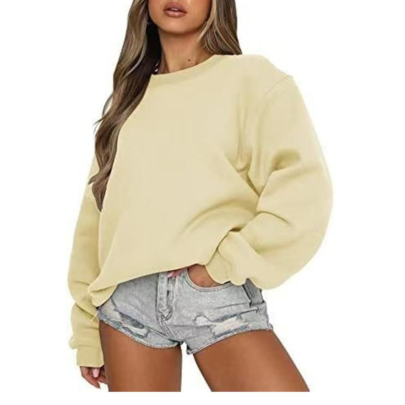 Women's Casual Fashion Round Neck Long Sleeve Sweatshirt