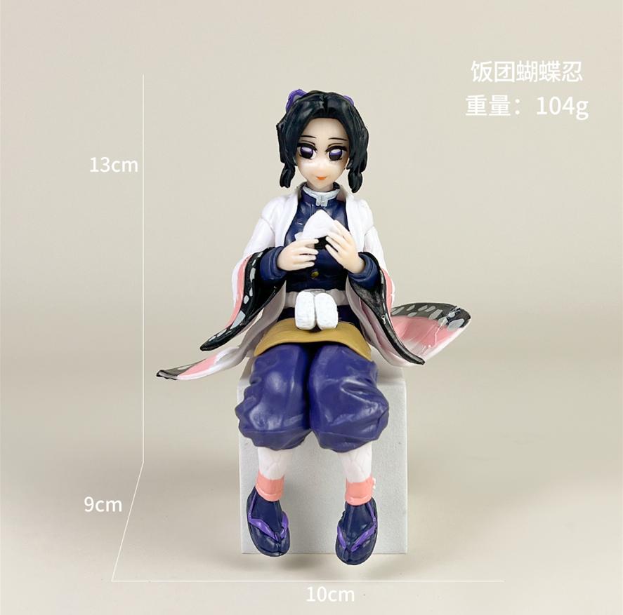 New Hot Anime Demon Slayer Figure Kamado Tanjirou Nezuko Sitting Posture Action Figure PVC Model Doll Collection Toy Gift Kids