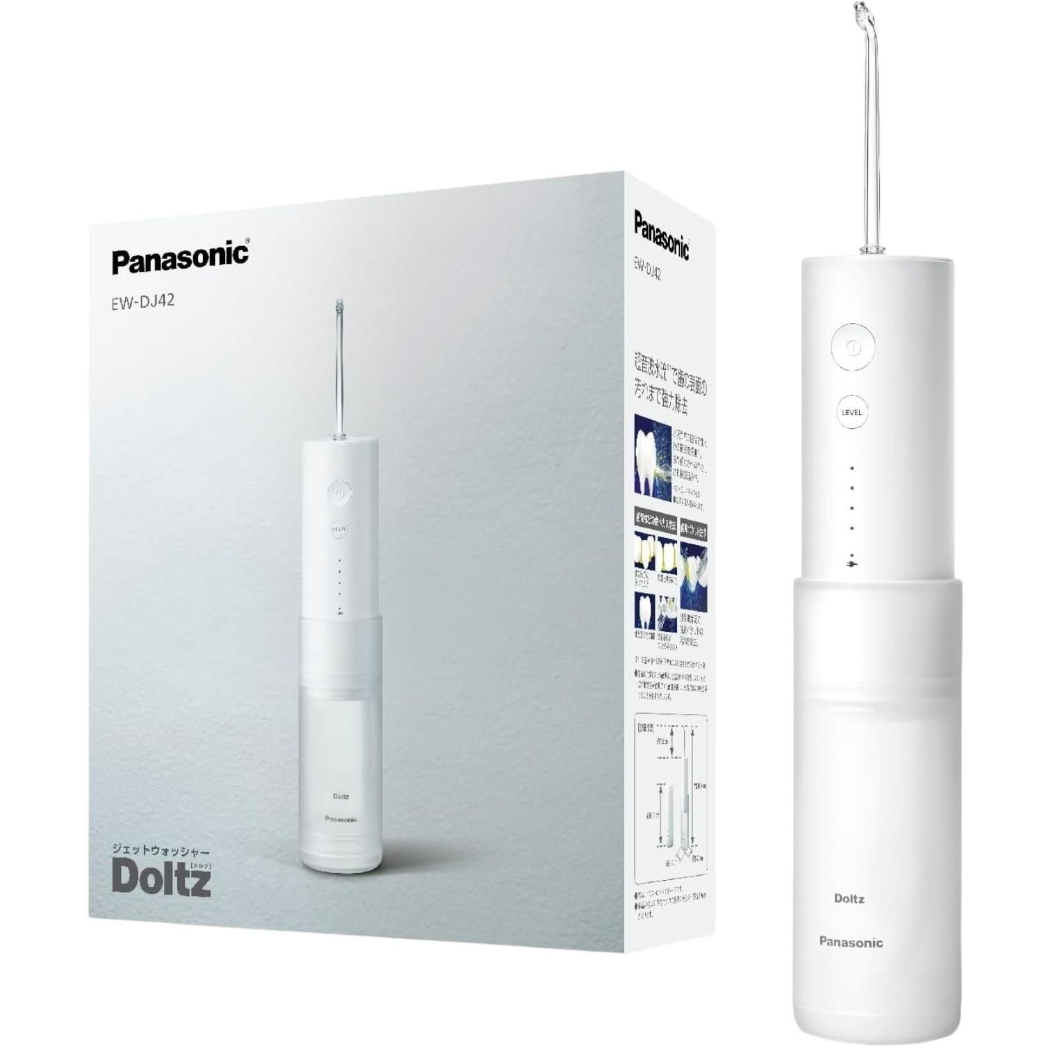 

Електрична зубна нитка Panasonic EW-DJ42-W [Ультразвукова зубна нитка Doltz, водонепроникна/портативна модель] AC100-240V