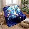 Erling Haaland Benutzerdefinierter Name Text Flanelldecke Fußball Logo Personalisierte Fleece-Kuscheldecke Besonderes Geschenk für Sofa Schlafzimmer Zuhause