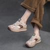 2025 Spring New Thick Sole Color Block Fashion Street Dad Shoes Women Casual Shoes