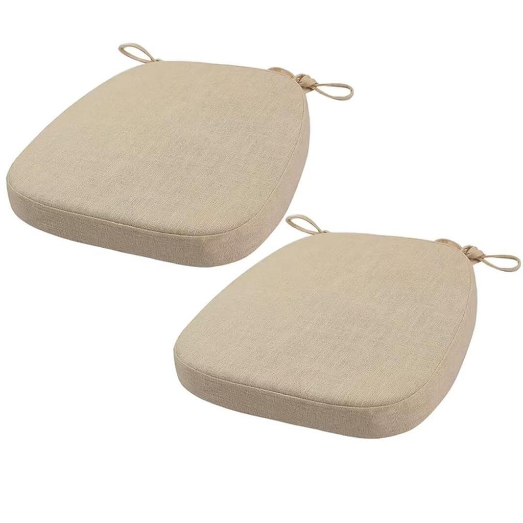 Firsttry Chair 40X38X33 Set of High Density Memory High Washable Comes with Drawstring and Cushion, (5cm Thickness), 2, Foam, Resilience, Cover,