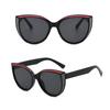 2026 New Cat Eye Large Frame Sunglasses, European American Ins Trendy Outdoor Retro Sun Glasses, UV Protection Eyewear for Daily Outfit