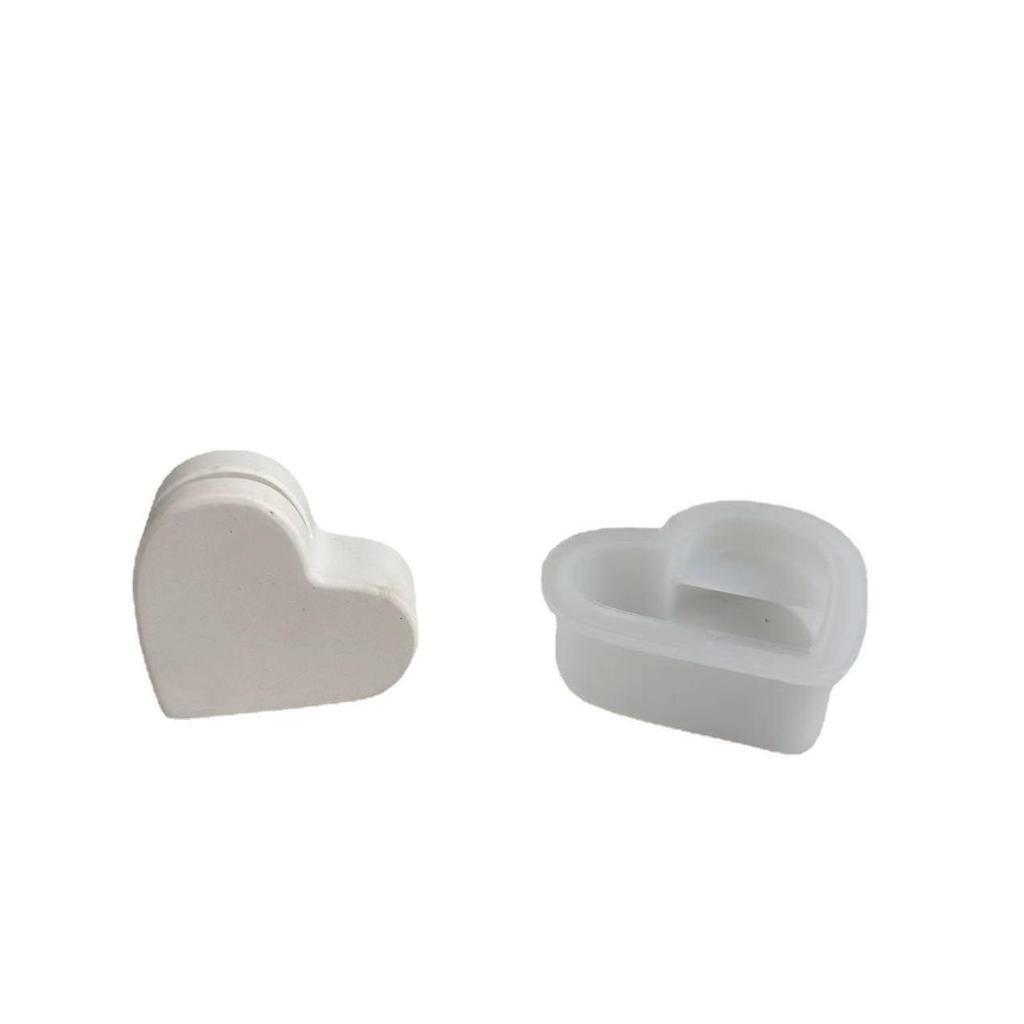 Love Business Card Holder Note Holder Silicone Mold Gypsum Decoration Heart Mold Love Convenience Clip Decoration Resin Mold