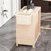 Kitchen Wall Mounted Rectangular No-Punch Household Kitchen Waste Mobile Tea Table Trash Storage Bin