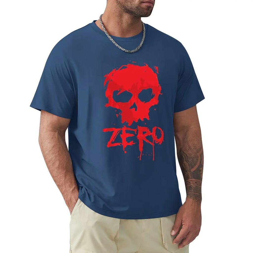 New Zero Original Skate Vintage Skull Men'S Black T-Shirt Unisex Men Women Tee Shirt
