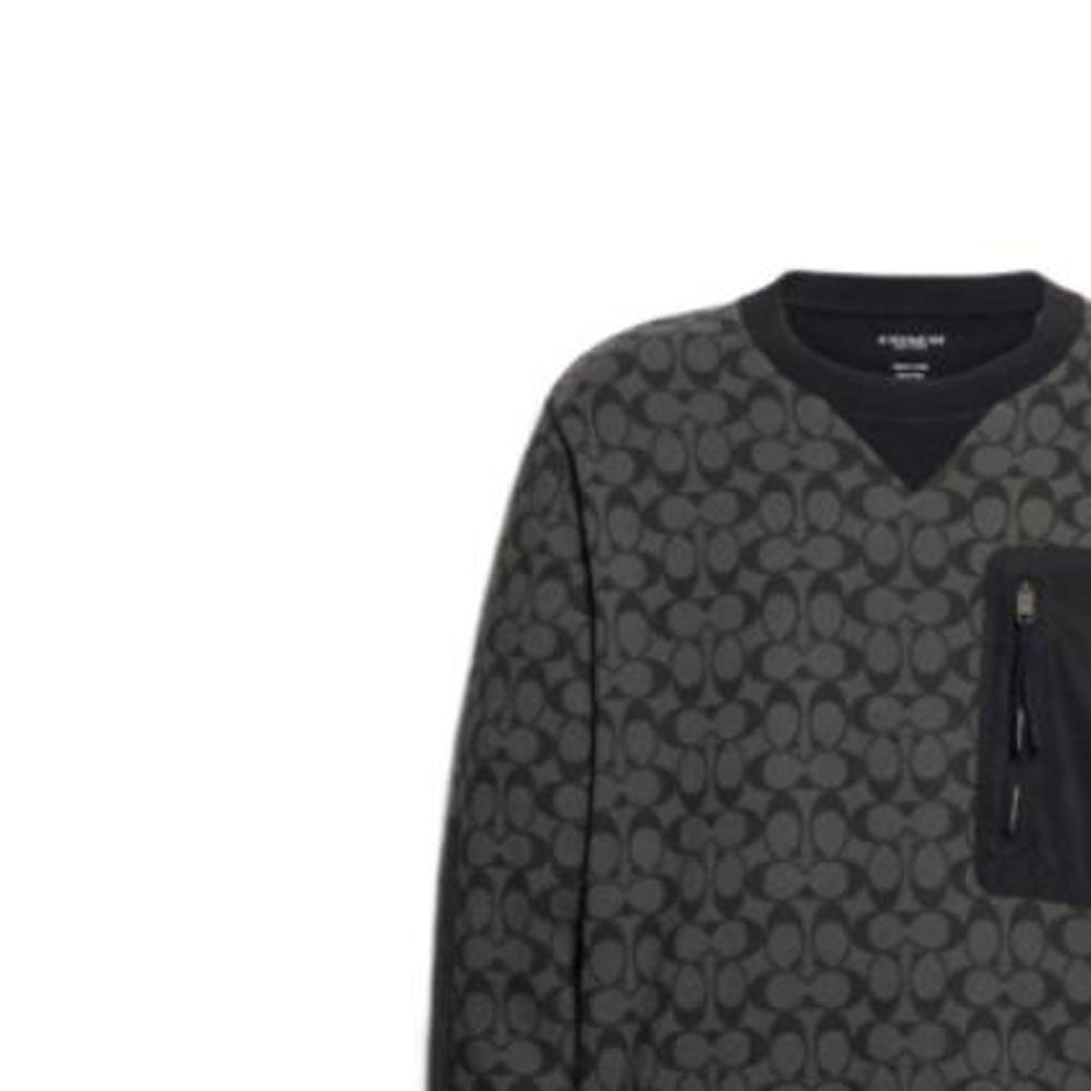 COACH SS23 Sweatshirt Men's Gray 89748-OY2