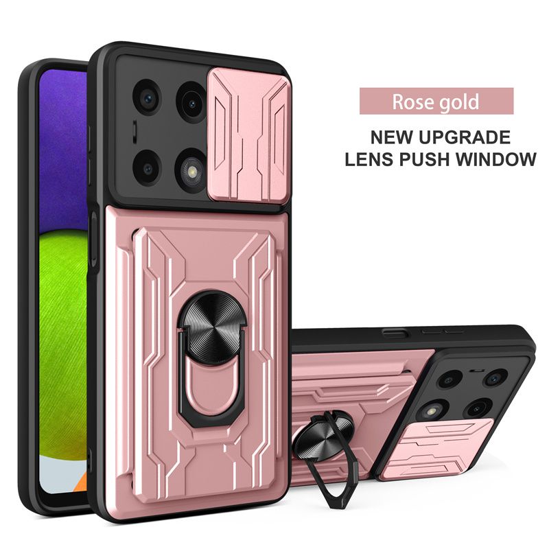 

For Xiaomi Redmi Note 13 Pro 5G 12 Pro+ Plus 12S 11S 11 Pro Case Cover With Card Pocket Ring Magnetic Shockproof Fundas Coque Redmi Note 11 Pro 4G