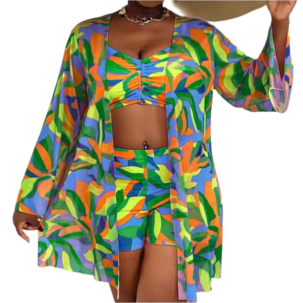 Women's Two-Piece Bikini Set Plus Size Split Swimsuit