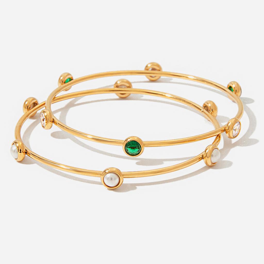 Design Sense 18K Gouden Parelarmband Trendy Veelzijdige Sieraden