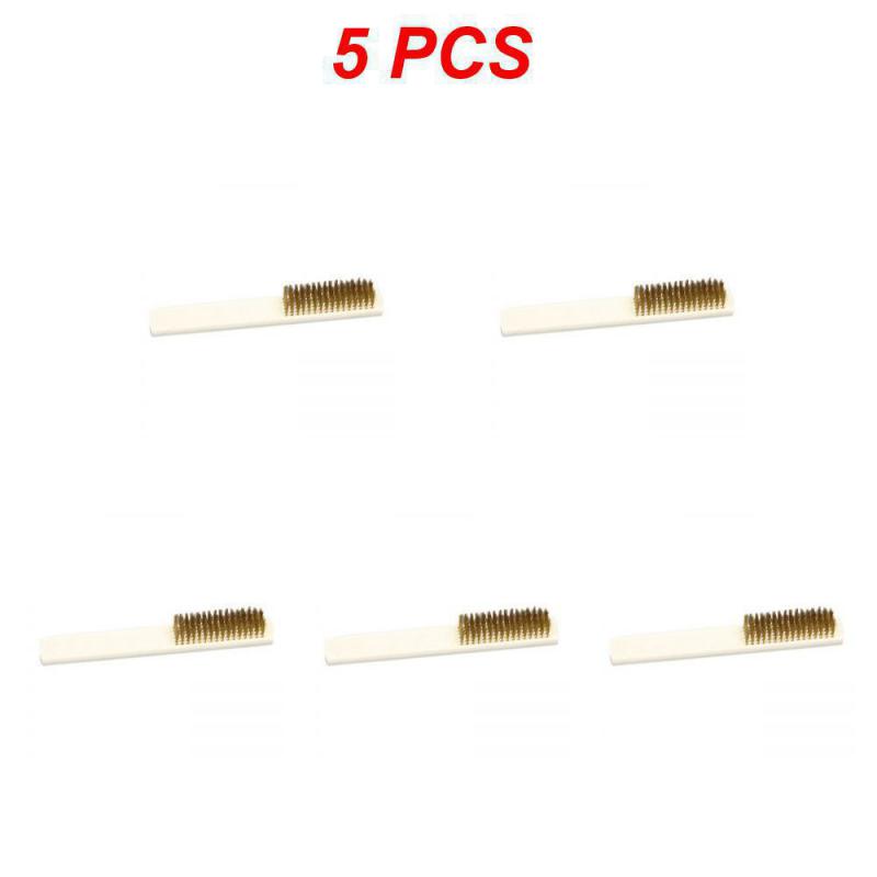 1~10PCS Polishing Grinding Brass Copper Wire Brush Steel Brush With Wooden Handle Nylon Wire Brush For Jewelry Rust Paint