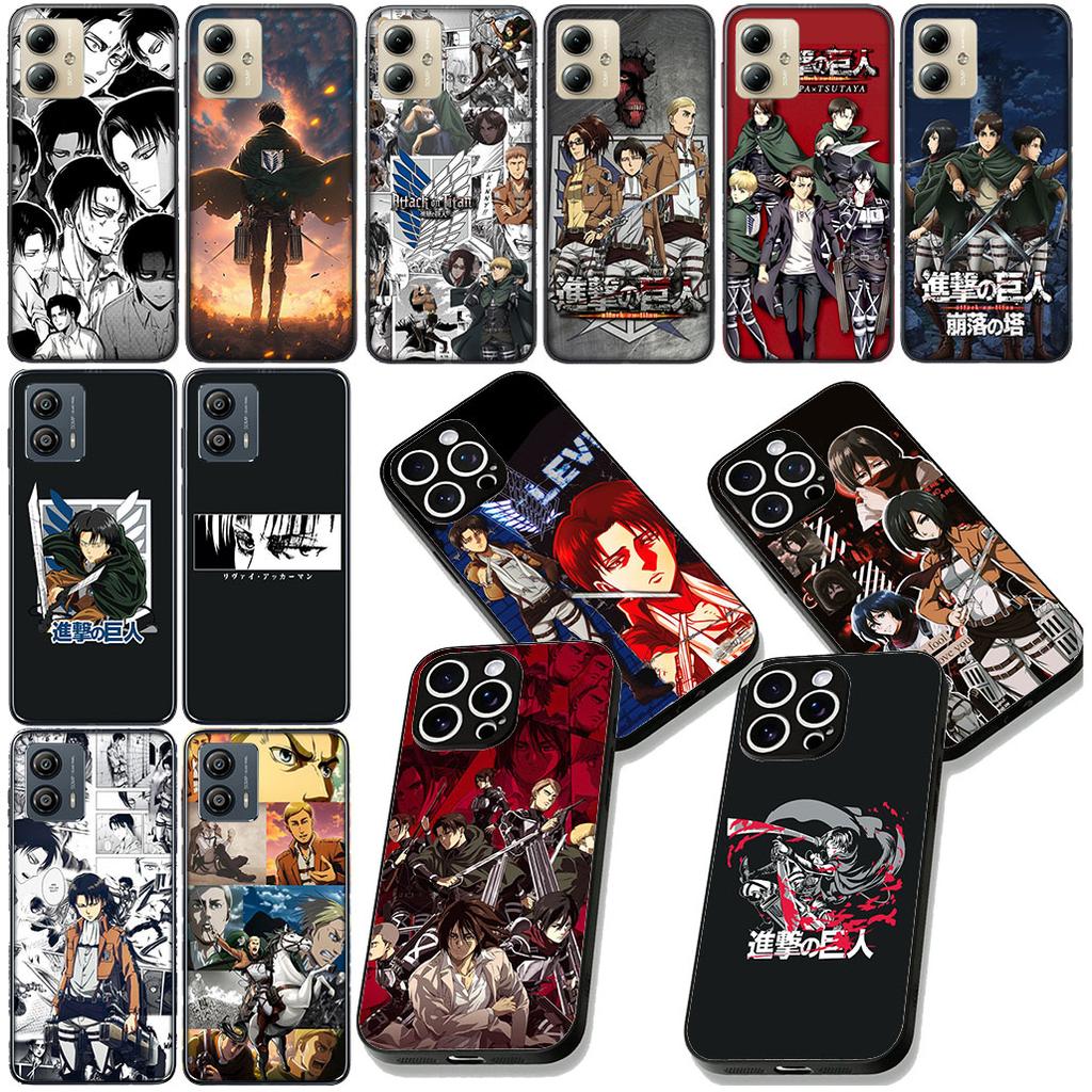 Eren Jaeger Levi Attack on titan Phone Cover for Apple iPhone 16 17 Air 14 15 Pro Max Plus 16+ 16E 14+ ProMax Protective Case