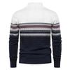 Men’s Euro Fit Stand Collar Half Zip Knit Sweater