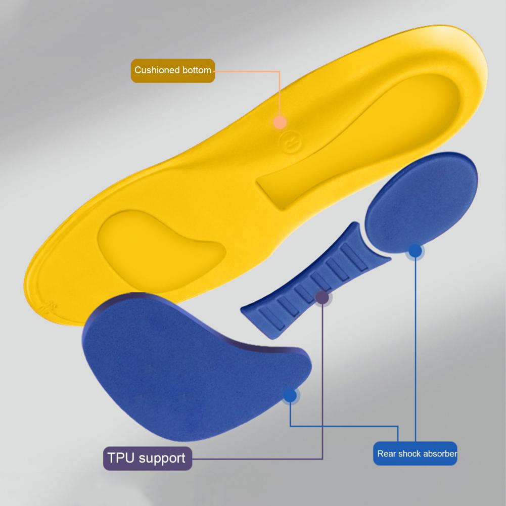 2 Pairs Sports Insoles Unisex Improve Posture Orthotic Insoles Comfort Sole Insole for Bunions Arch Support Foot Fatigue Relief