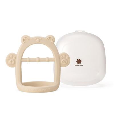 Green Finger Domestic Bebegrow Bear Wrist Teether, Single Item, Beige, 1 Piece, Korean Baby Products