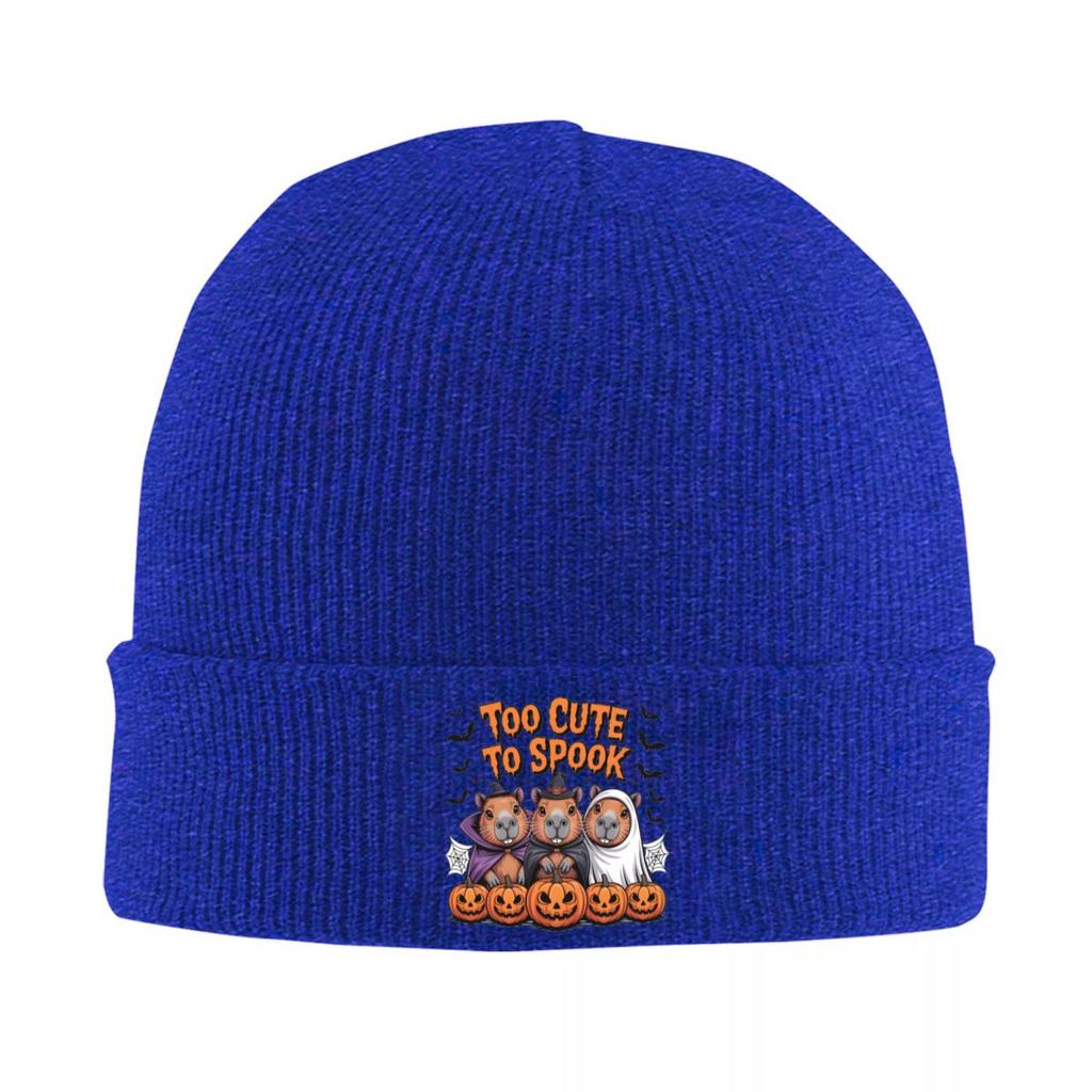 Capybara Halloween Warm Knitted Cap Winter Knit Bonnet Hat Skullies Beanies Hip Hop Caps for Unisex