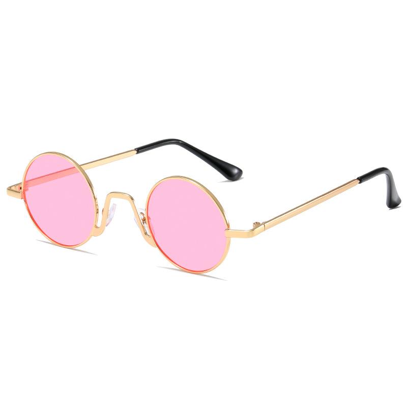 Round Sunglasses Retro Trendy Male Hip Hop Wedding Best Man Sunglasses Female Hong Kong Style Classical Prince Glasses