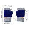 USB Heated Gloves Half Finger for Men Women Knitting Electric Heating Hand