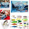 2025 Fishing Advent Calendar 24 Days Fishing Lures Set Fishing Christmas Advent Calendar Xmas Fishing Gift for Fisherman