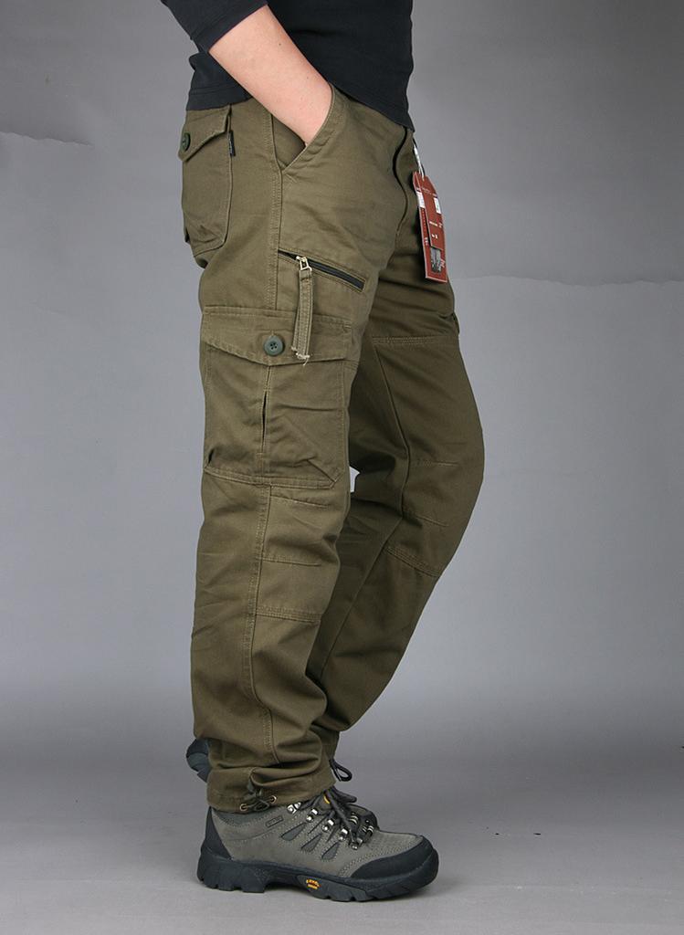 Hot Sale, Multifunctional Outdoor Casual Pants Multi-Pocket Overalls, Men's Loose Cotton Men's Multi-Bag Pants