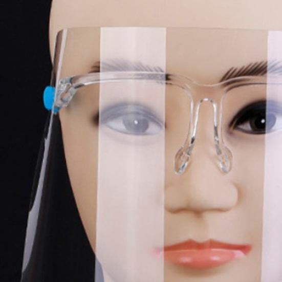 Anti-Splash Face Shield with Frame Anti-fog Cooking Mask Clear Goggles Full Face Protection Reusable Transparent Face Mask for Kitchen Use