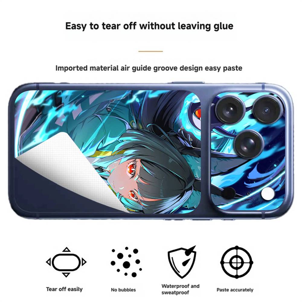 Hoshimi Miyabi ZZZ Back Protective Decal Skin Wrap Sticker for iPhone 17 Pro 17 Pro Max