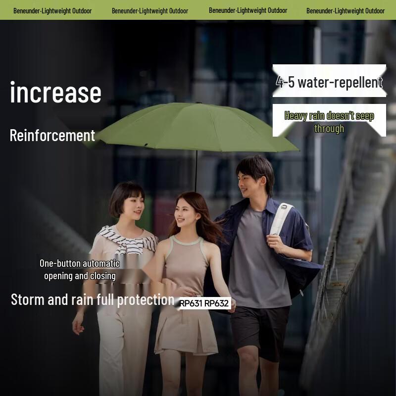 Beneunder RP63124 Automatic Three-Fold Umbrella