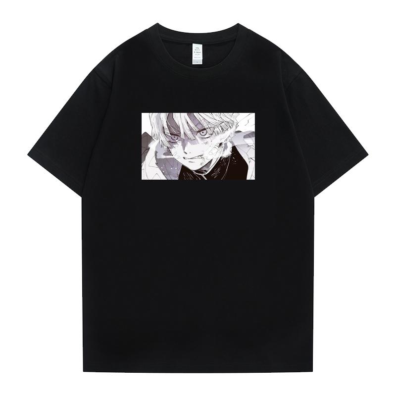Japanese T-shirt Men's and Women's Pure Cotton Two-dimensional Ghost Extermination Cartoon T-shirt Surrounding Couple Clothes