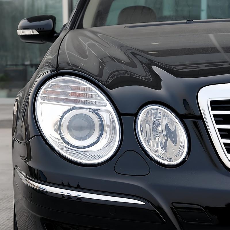 Per Benz W211 E240 E200 E280 E300 2004 2005 2006 2007 2008 2009 Copri Fari per Auto Lampade Trasparenti Paralume Plexiglass