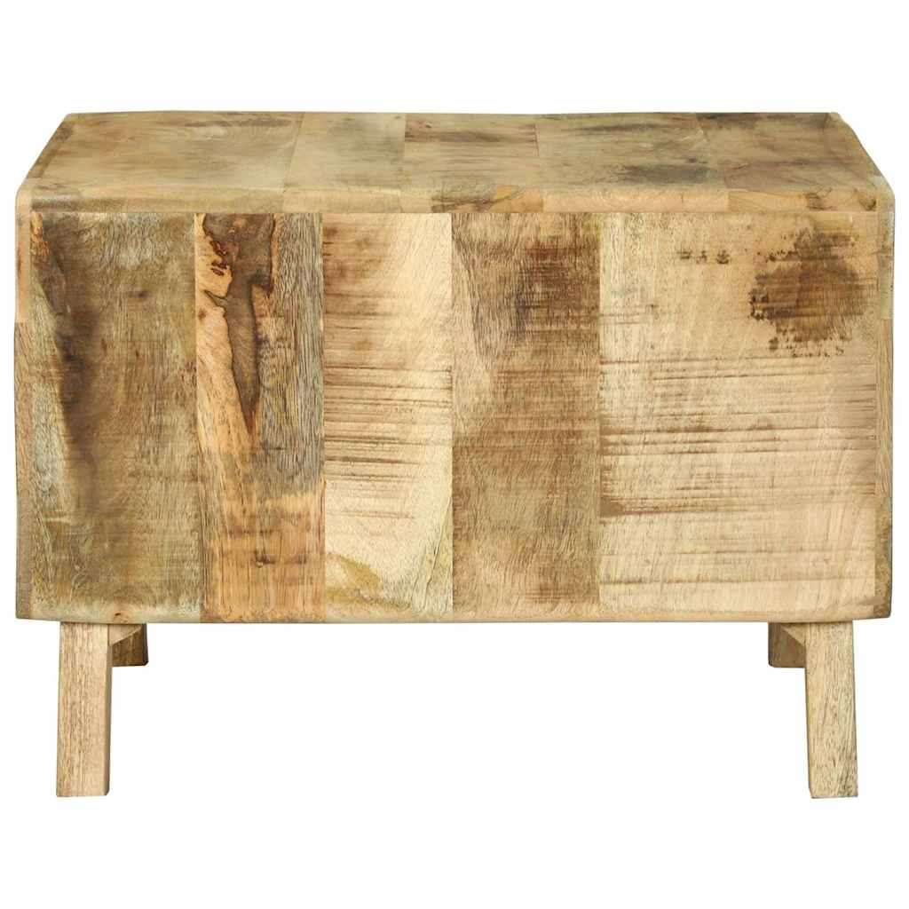 Coffee Table Brown 50 X 50 X 35 Cm Solid Mango Wood