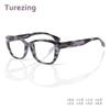 Turezing Reading Glasses Men Women Square Pattern Print Frame HD Lens Spring Hinge Prescription Eyewear for Clear Vision