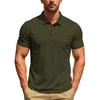 European, American Summer New Solid Color Men's Short Sleeves In Stock, Casual Business Sports Lapel Polo Shirt
