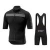 MAAP Radsport Anzug Set Rennrad Oberteil Schnelltrocknend Atmungsaktiv Kurzarm Trägerhose