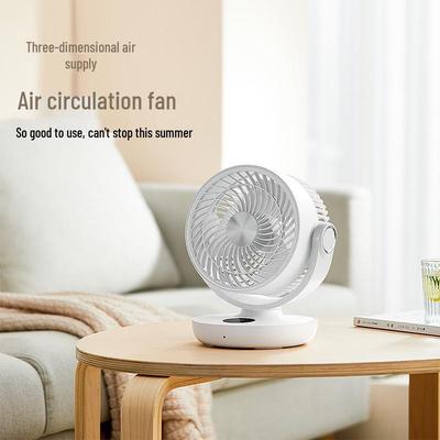 Amiqoo Şarj Edilebilir Salınımlı Masaüstü Hava Sirkülasyonlu Fan