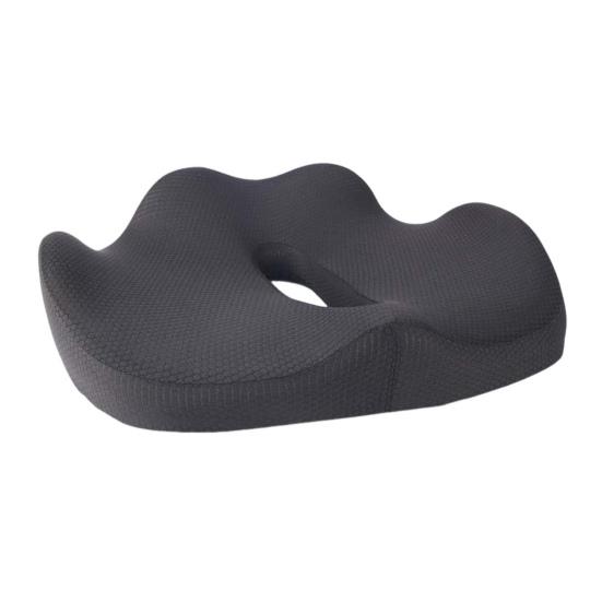 

Подушка для сидения для малоподвижных людей Подушка с эффектом памяти для облегчения ишиаса Широкая подушка для бедер для офисных работников, водителей автомобилей, для облегчения боли в копчике чёрный