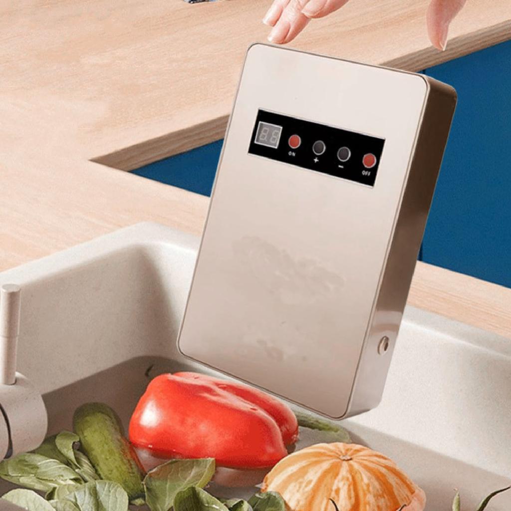 O₃ Generator Water Purifier O₃ Machine for Odor Removal Fruit Vegetable Cleaning Active O2 Decomposition