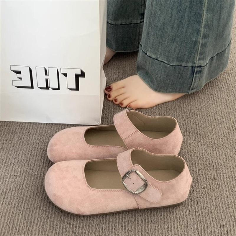 Shallow Mary Jane shoes summer new retro fashion single shoes women's versatile skirt flat shoes