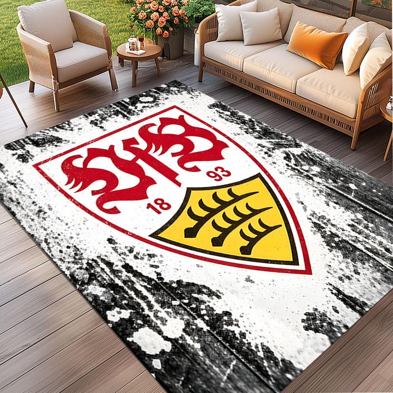 VfB Stuttgart Print Rug, Washable Floor Carpet, For Entryway Dorm Laundry Room Office Study, Home Decor Birthday Christmas Gift