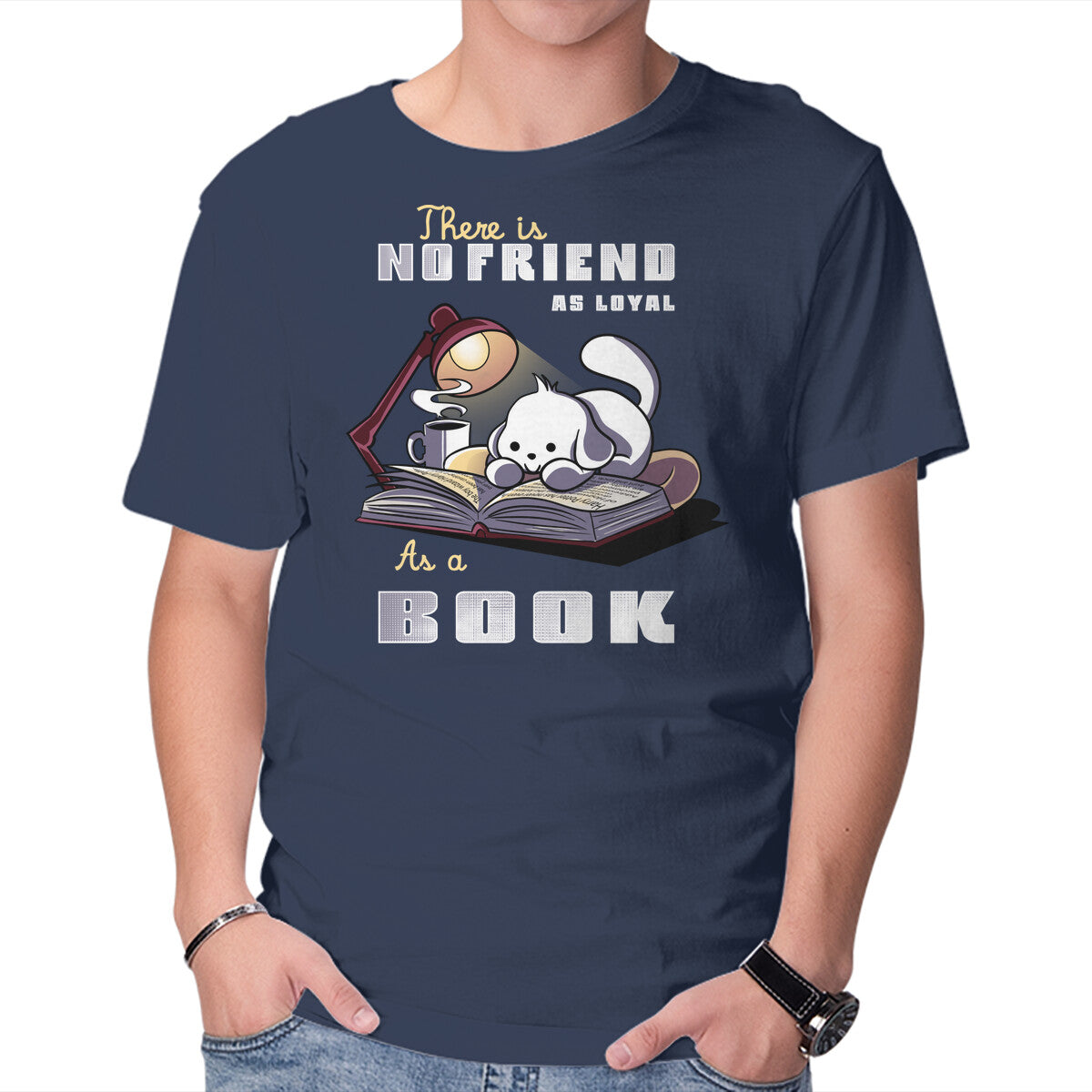 Unisex Crew Neck T-Shirt Loyal As A Book Graphic Short Sleeve Casual Tee XXXXL