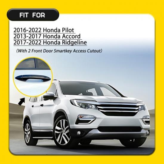 LH RH Door Exterior Handle COVER Trim Glossy Black For 2017- Honda Ridgeline