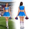 Halloween Cheerleader Costume Set With Polyester Fabric For Cosplay And Themed Events