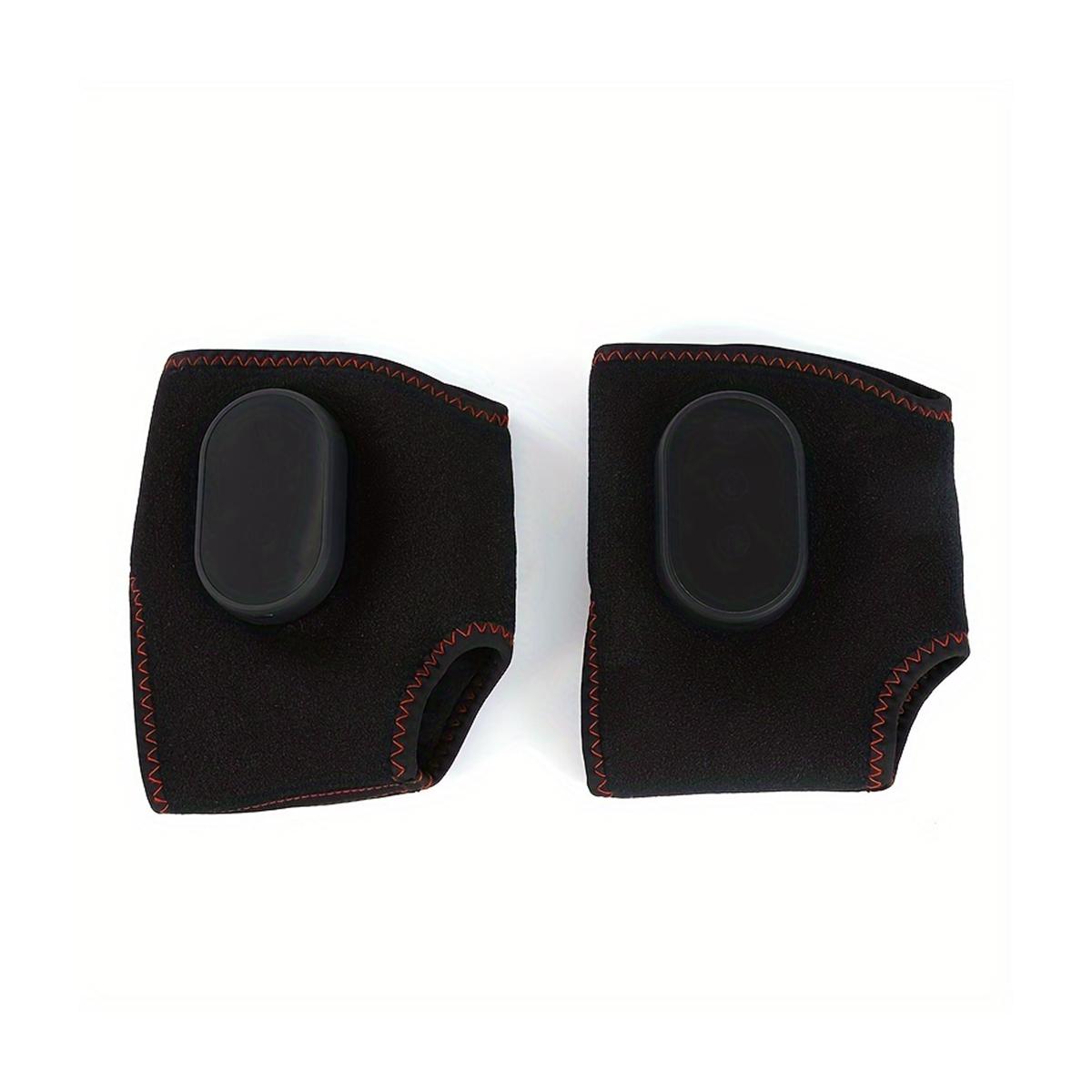 

Перезаряжаемый массажер для лодыжек, простой в управлении, удобный в использовании, интеллектуальный тайминг, вибрация с термочувствительностью, для подарков чёрный