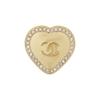 CHANEL 24P Earrings Love Hollow Braided Double C - Earrings Women's