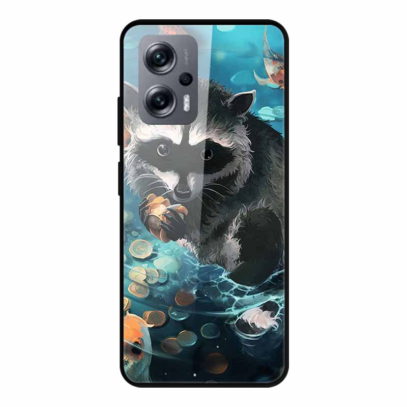 For Poco X4 GT Case Shockproof Tempered Glass Hard Back Cover For Xiaomi Poco X4 GT 5G Soft Bumper Coque PocoX4 GT X4GT Case