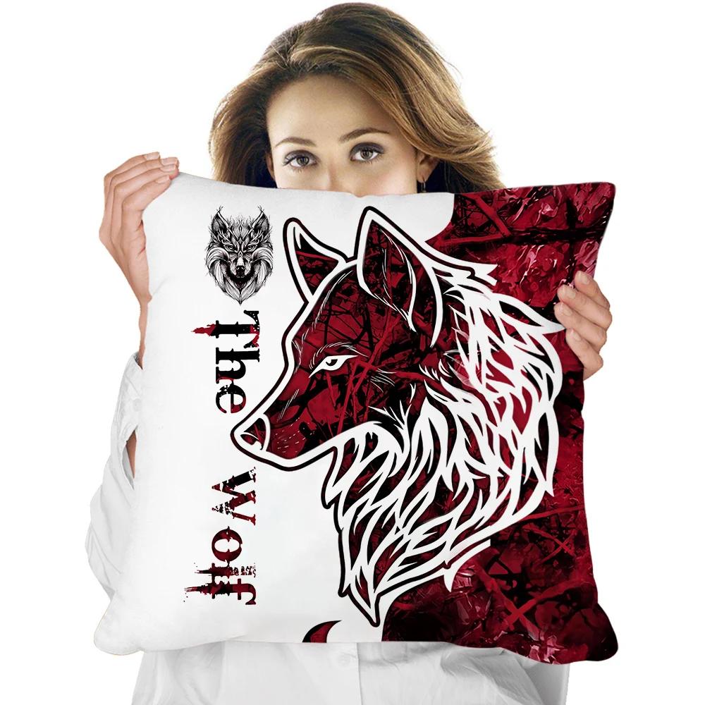 Animal Pillowcase Beautiful Wild Boar Hunting Reversible Printed Cushion Cover Home Fun Throw Pillow
