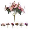 Artificial Rose Flowers Fully Gorgeous Flowers For Bridal Bouquet Wedding Party Home/office Cafe Store Decorations