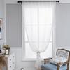 Window For Curtain Finished Black Tassel Simple Style Kitchen Bay Window Screen