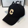 Hats for Men New C Letter Embroidered Baseball Cap Kpop Fashion Couple Snapback Cap Men and Women Sun Hats Chapeau Homme